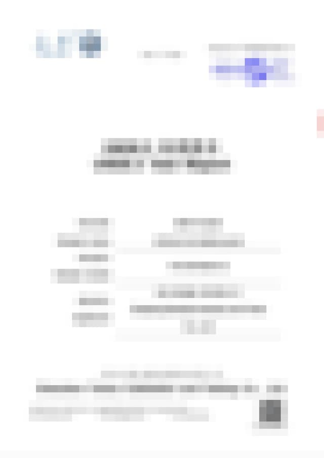 UN38.3 Test Report
